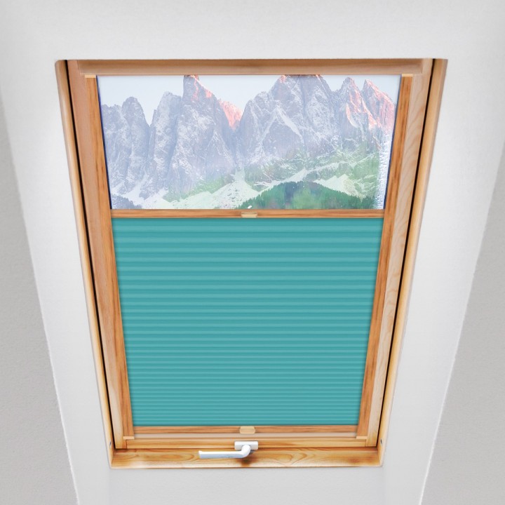 Plisa dachowa Termo premium Przyciemniająca Turkusowa 215