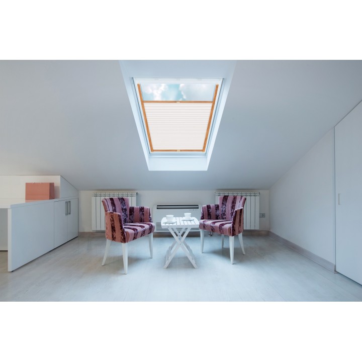 Plisa dachowa Termo premium Przyciemniająca Biała 216