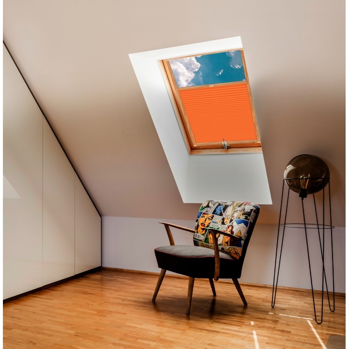 Plisa dachowa Termo premium Przyciemniająca Pomarańczowa 208