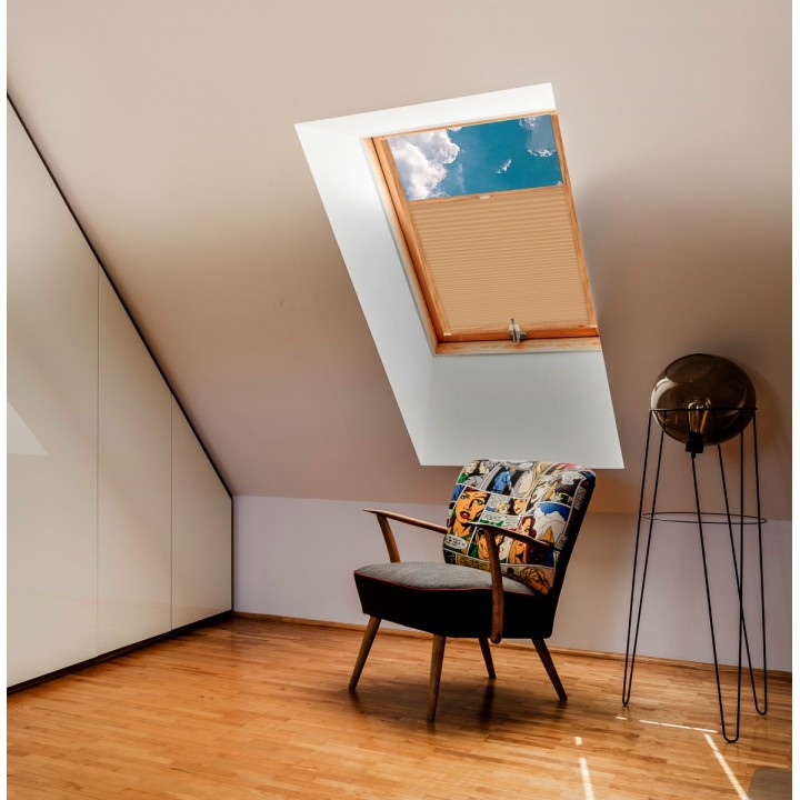 Plisa dachowa Termo premium Przyciemniająca Ciemnobeżowa 206