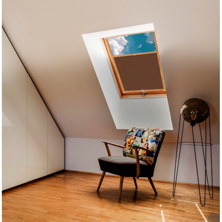 Plisa dachowa Termo premium Przyciemniająca Jasnobrązowa 214