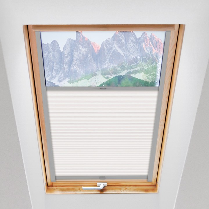 Plisa dachowa Termo premium Przyciemniająca Biała 216