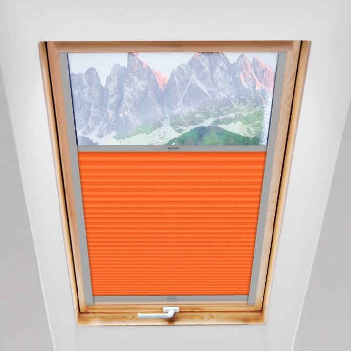 Plisa dachowa Termo premium Przyciemniająca Pomarańczowa 208