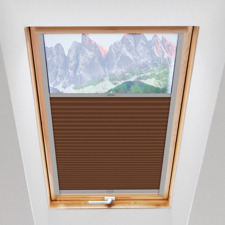 Plisa dachowa Termo premium Przyciemniająca Jasnobrązowa 214