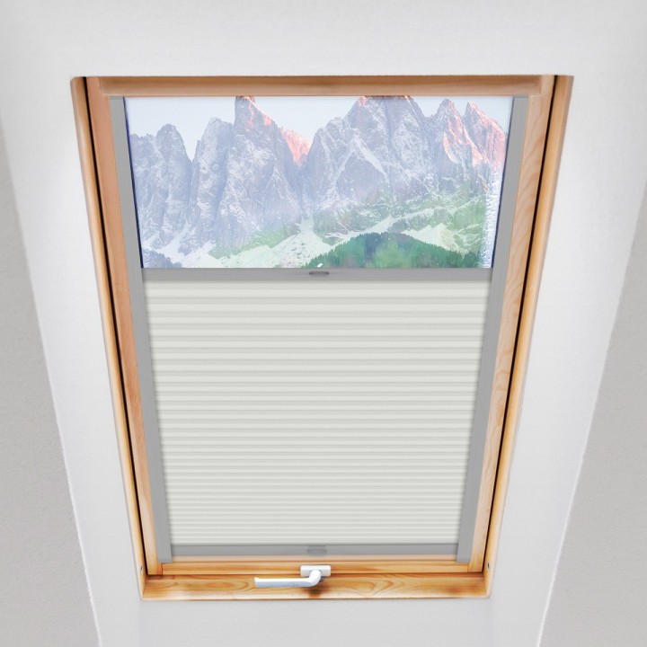 Plisa dachowa Termo premium Przyciemniająca Jasnoszara 211