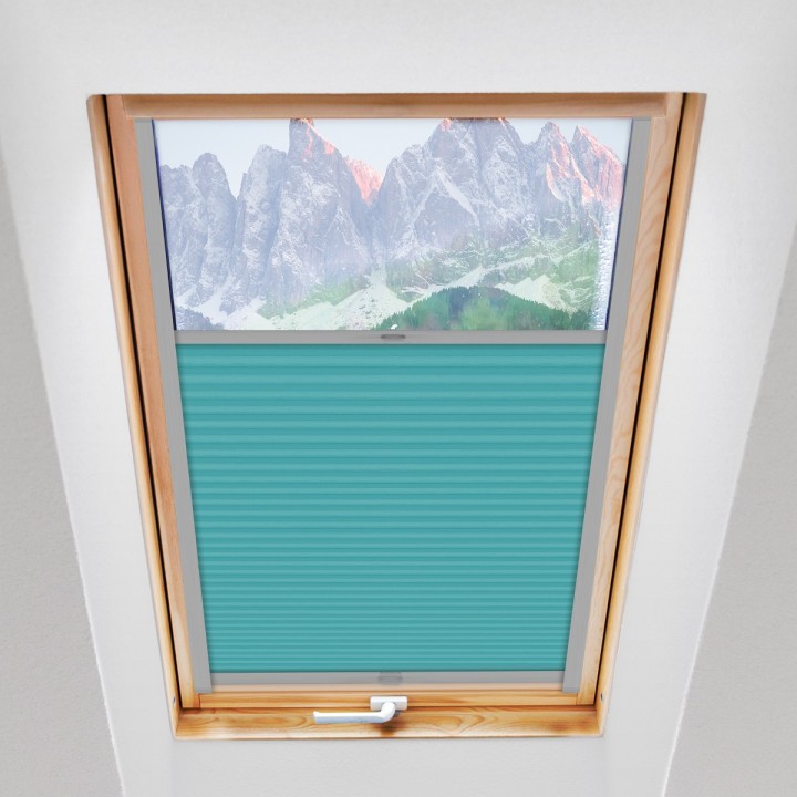 Plisa dachowa Termo premium Przyciemniająca Turkusowa 215