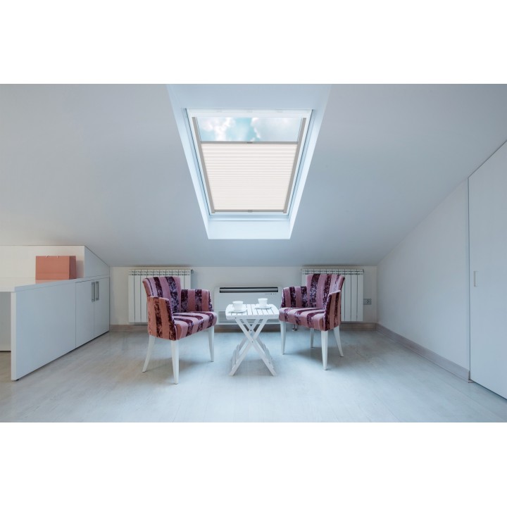 Plisa dachowa Termo premium Przyciemniająca Biała 216