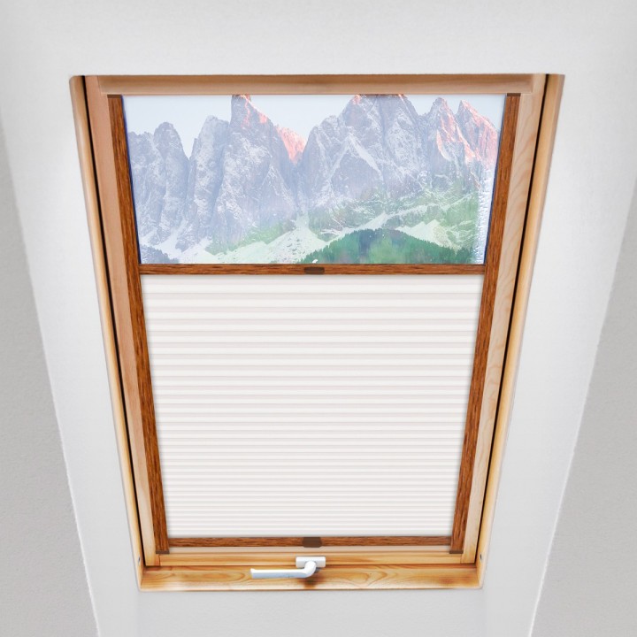 Plisa dachowa Termo premium Przyciemniająca Biała 216