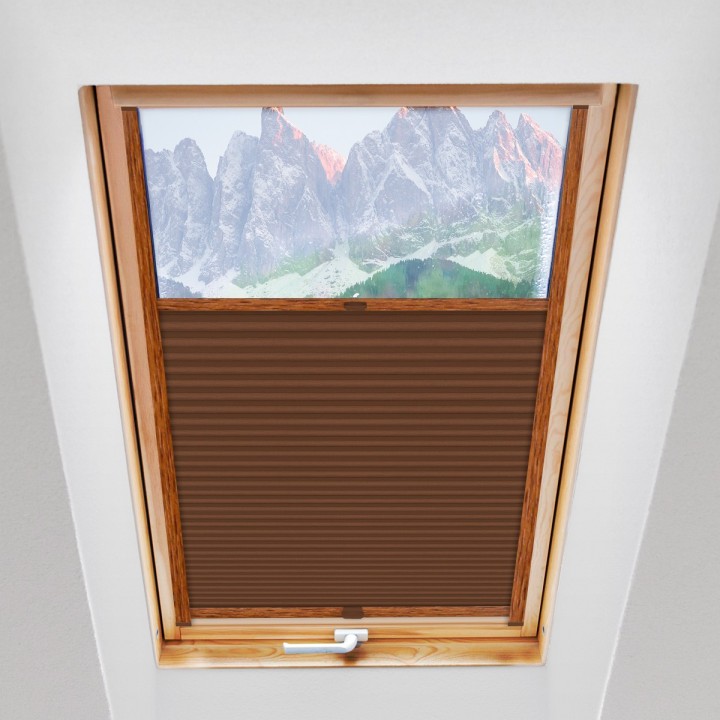 Plisa dachowa Termo premium Przyciemniająca Jasnobrązowa 214