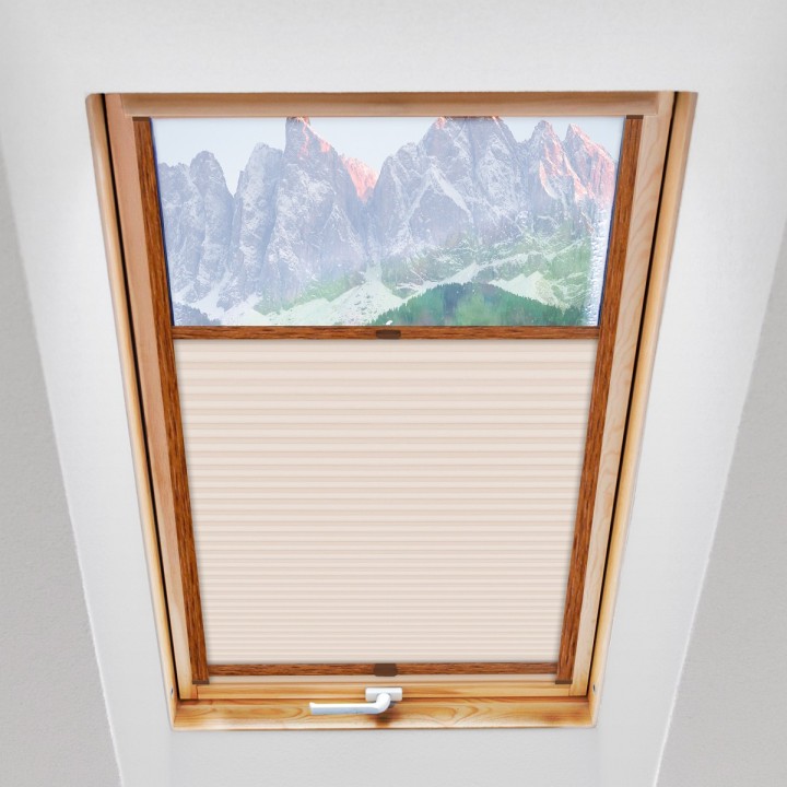 Plisa dachowa Termo premium Przyciemniająca Kremowa 201