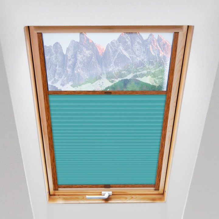 Plisa dachowa Termo premium Przyciemniająca Turkusowa 215