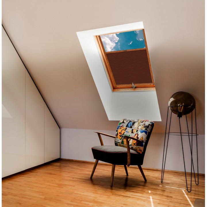 Plisa dachowa Termo premium Przyciemniająca Brązowa 209