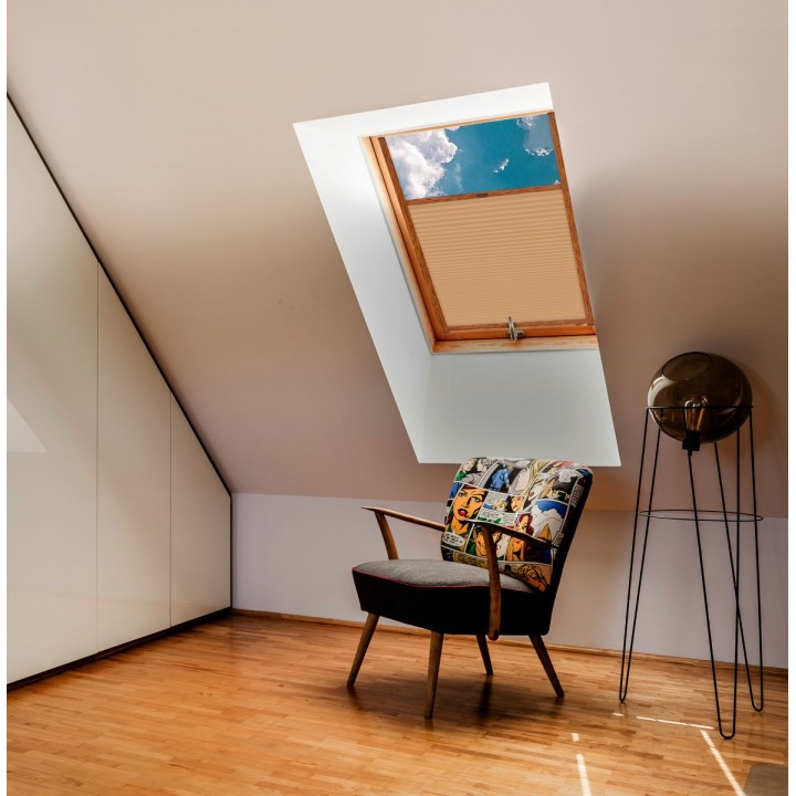 Plisa dachowa Termo premium Przyciemniająca Ciemnobeżowa 206