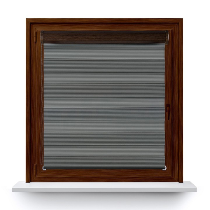 Roleta w kasecie PCV Dzień Noc Przyciemniająca Bahama XXIII bez prowadnic Czarna Bh2309