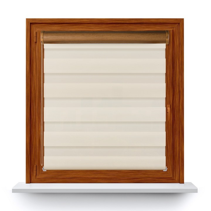 Roleta w kasecie PCV Dzień Noc Przyciemniająca Bahama XXIII bez prowadnic Kremowa Bh2302