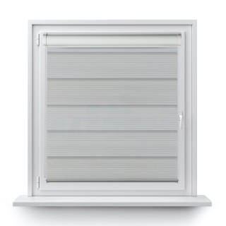 Roleta w kasecie PCV Dzień Noc Przyciemniająca Bahama XXIII z prowadnicą Szara Bh2308