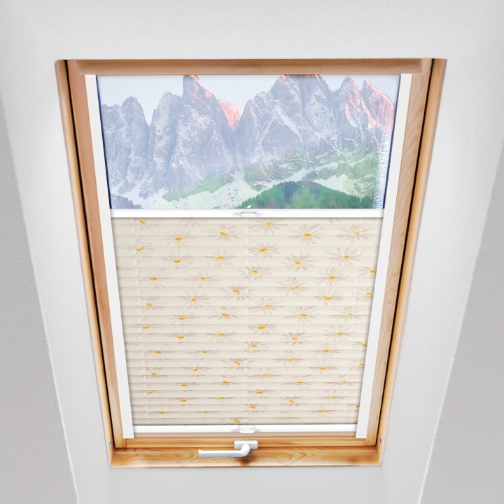 Plisa dachowa Z nadrukiem Biała 2003