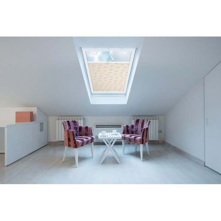 Plisa dachowa Z nadrukiem Biała 2003