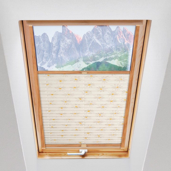 Plisa dachowa Z nadrukiem Biała 2003