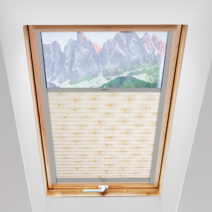 Plisa dachowa Z nadrukiem Biała 2003