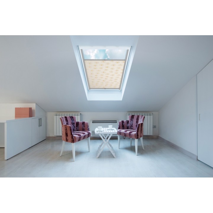 Plisa dachowa Z nadrukiem Biała 2003