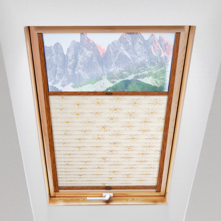 Plisa dachowa Z nadrukiem Biała 2003