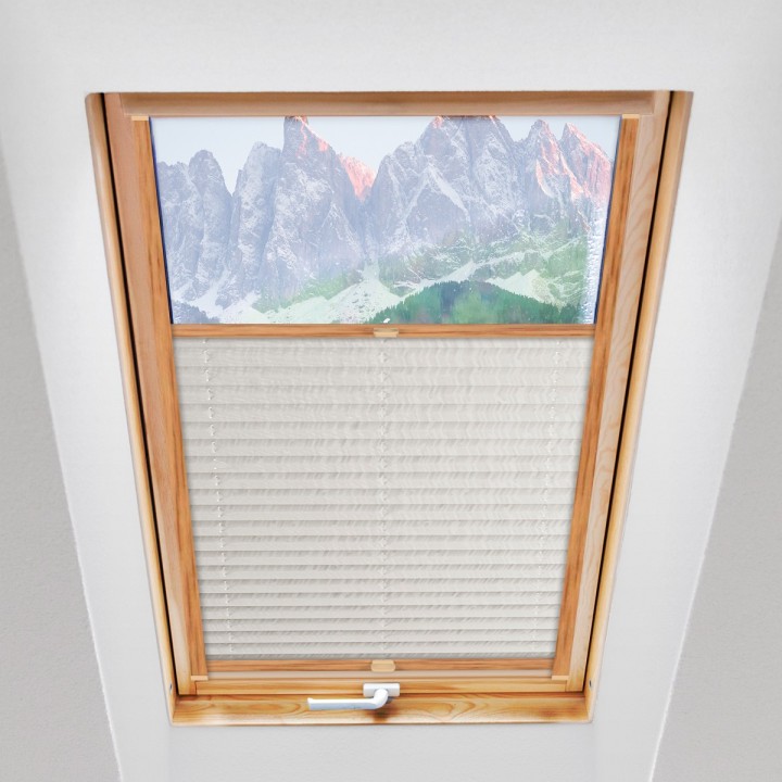 Plisa dachowa Z nadrukiem Biała 2002