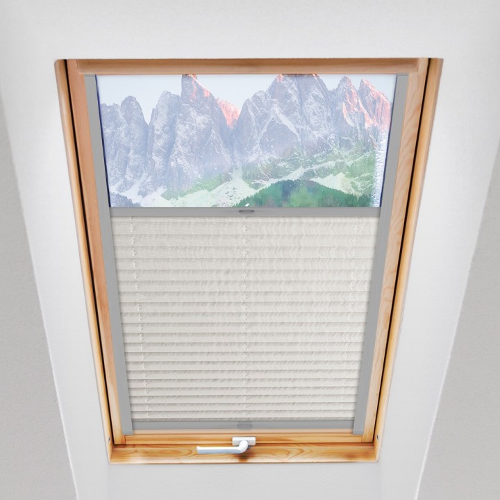 Plisa dachowa Z nadrukiem Biała 2002