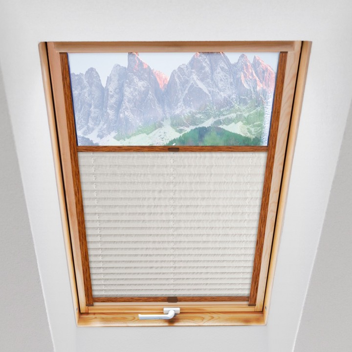 Plisa dachowa Z nadrukiem Biała 2002