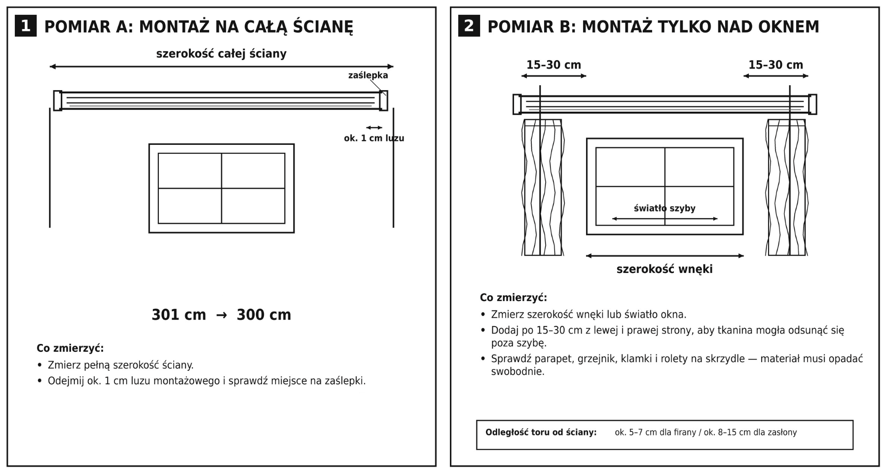 intrukcja pomiaru szyny classic