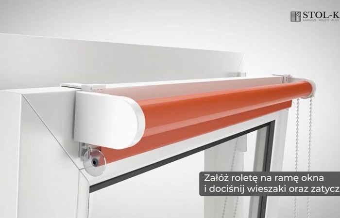 Mini roleta dzień noc — montaż krok po kroku