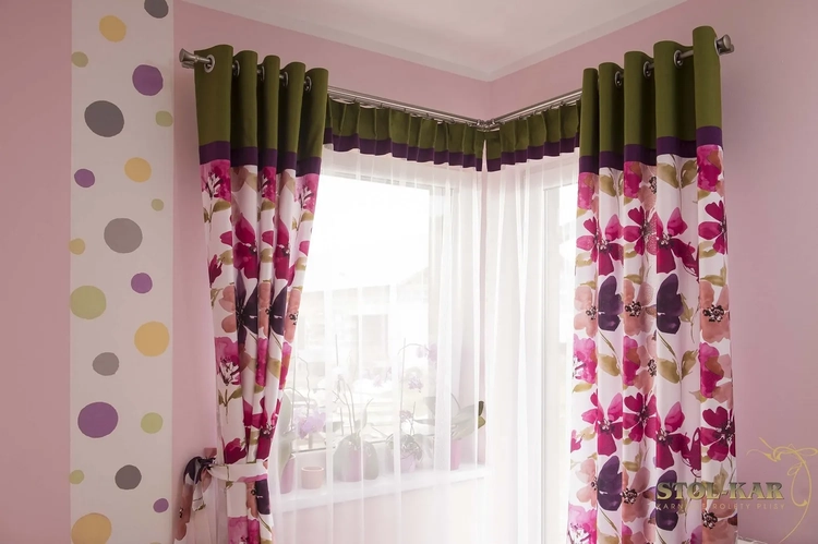 Karnisz Chrom mat 19 mm Monako z łącznikiem kątowym